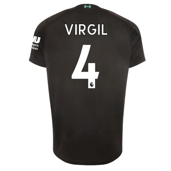Maillot Football Liverpool NO.4 Virgil Third 2019-20 Noir